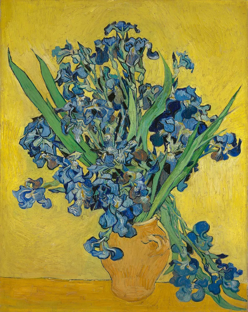 Irises (in vase)