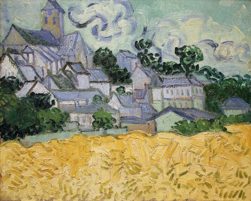 View of Auvers with church