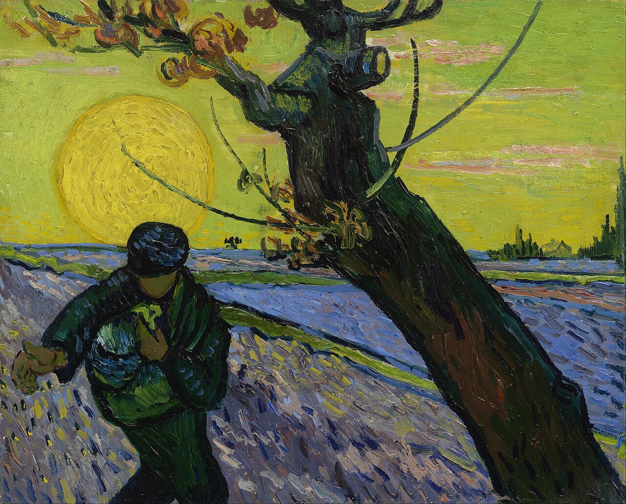 文森特·梵高，《The Sower》，1888，Arles