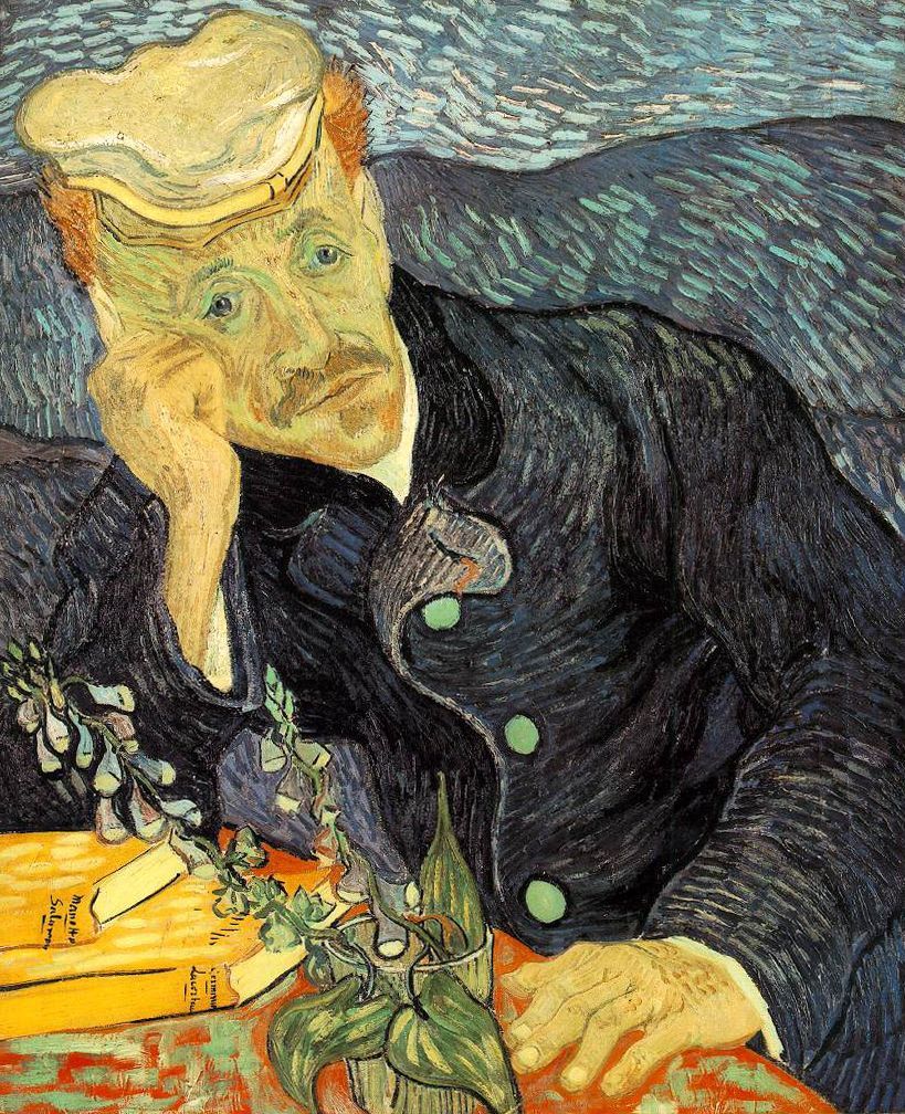 Vincent van Gogh, Portrait of Doctor Gachet, 1890, Auvers-sur-Oise