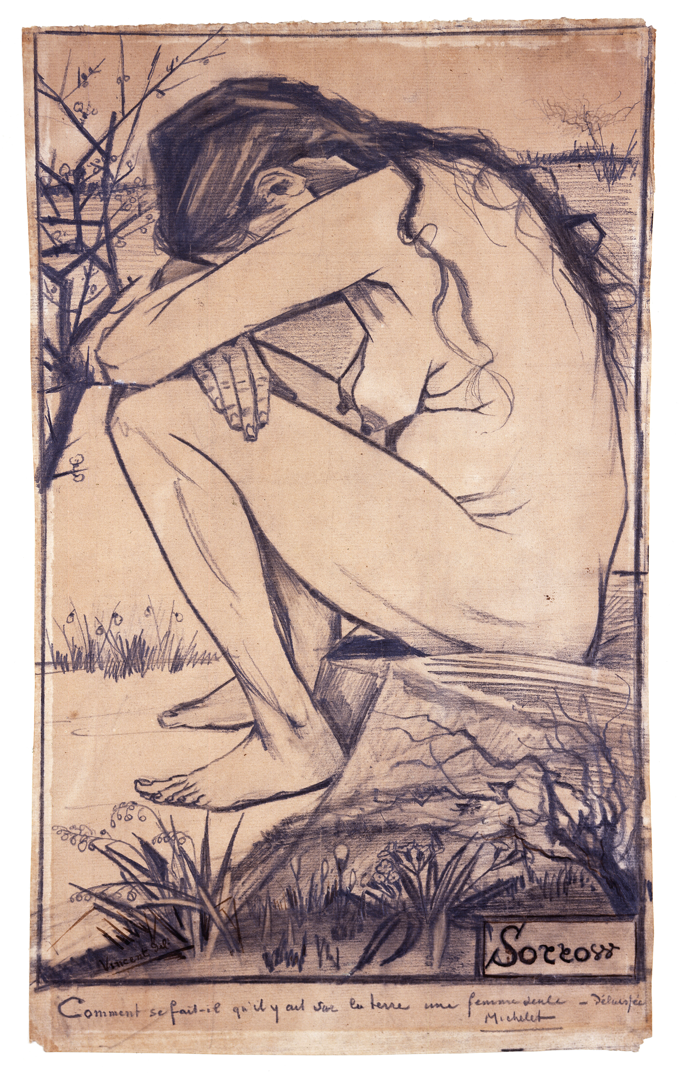 文森特·梵高，《Sorrow》，1882，The Hague