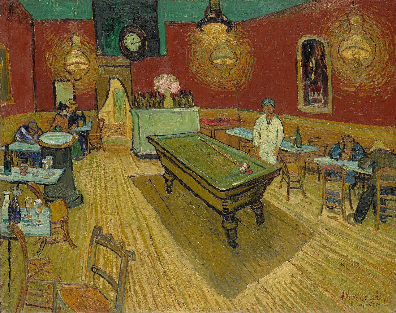 Vincent van Gogh, The Night Café, 1888, Arles