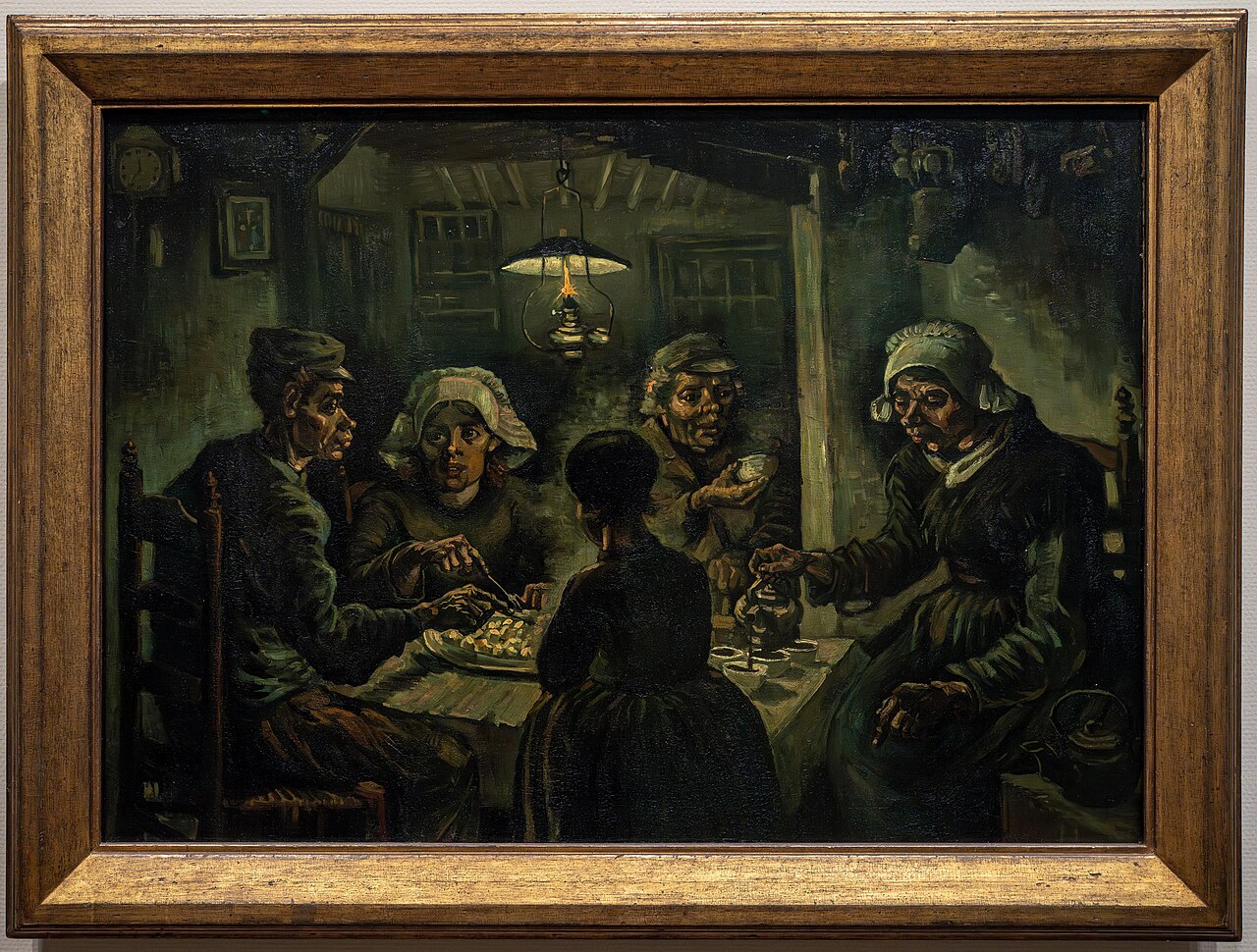 文森特·梵高，《Peasant Woman Heads》，1885，Nuenen