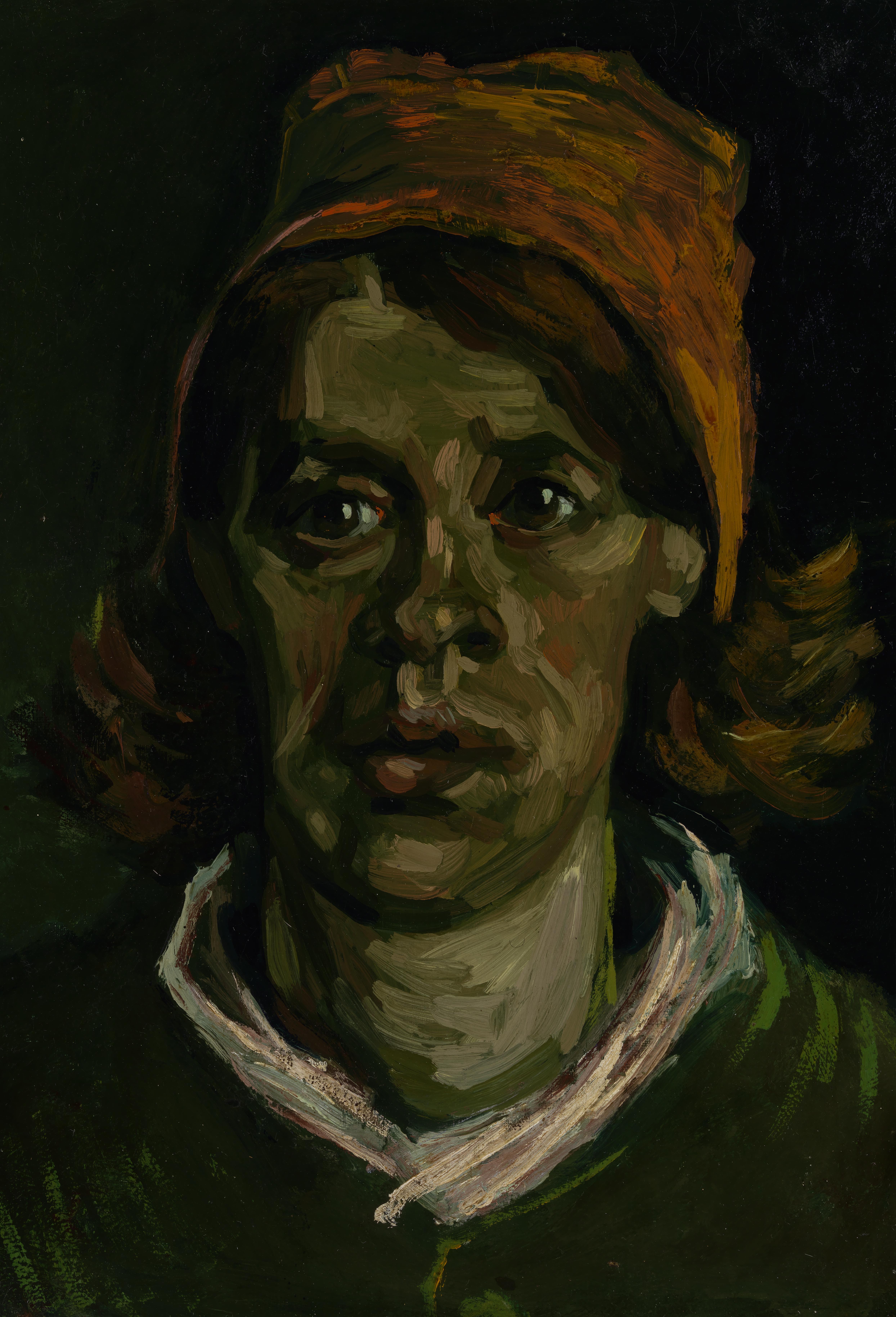 Vincent van Gogh, Head of a Peasant Woman with White Cap, 1885, Nuenen