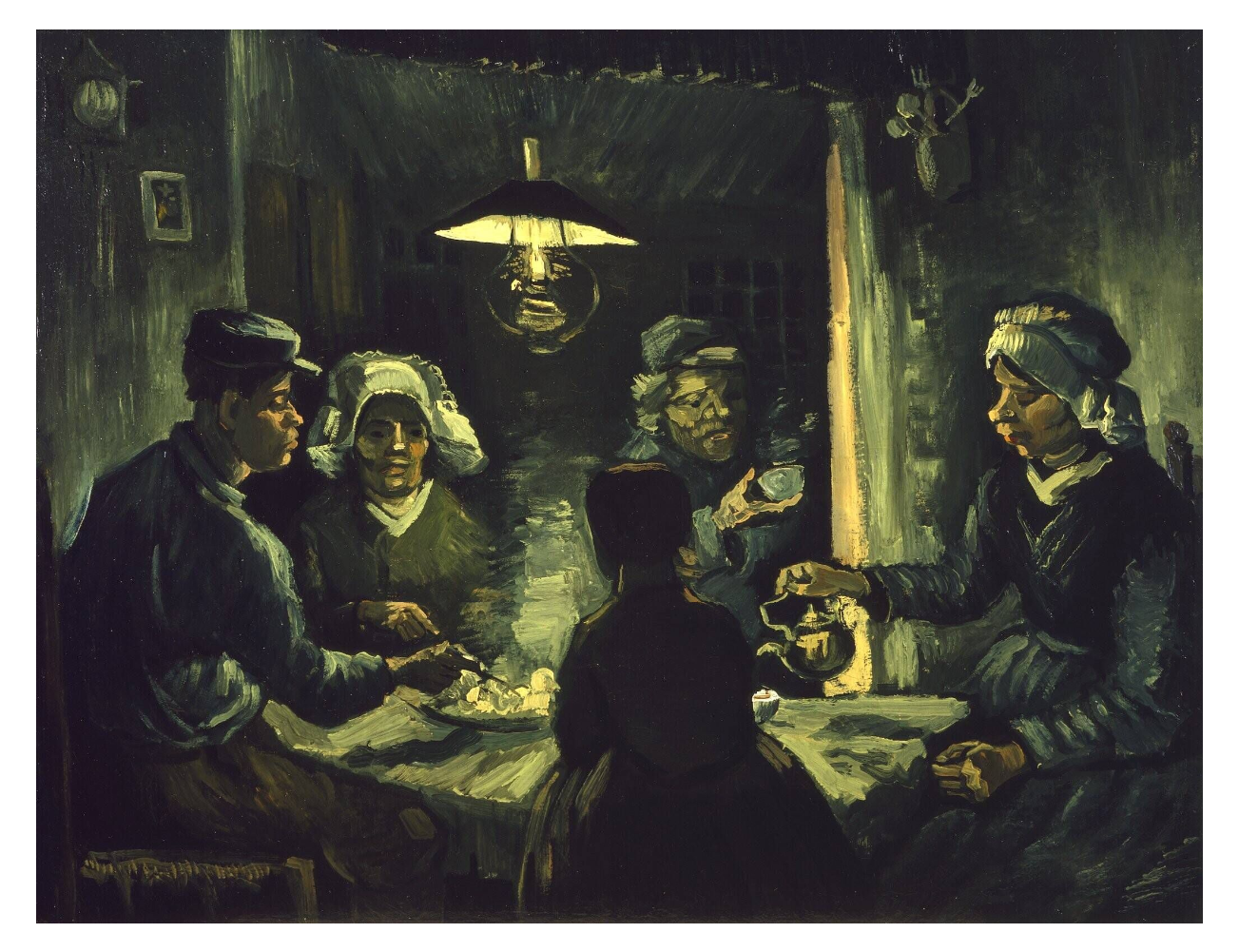 Vincent van Gogh, The Potato Eaters (study), 1885, Nuenen