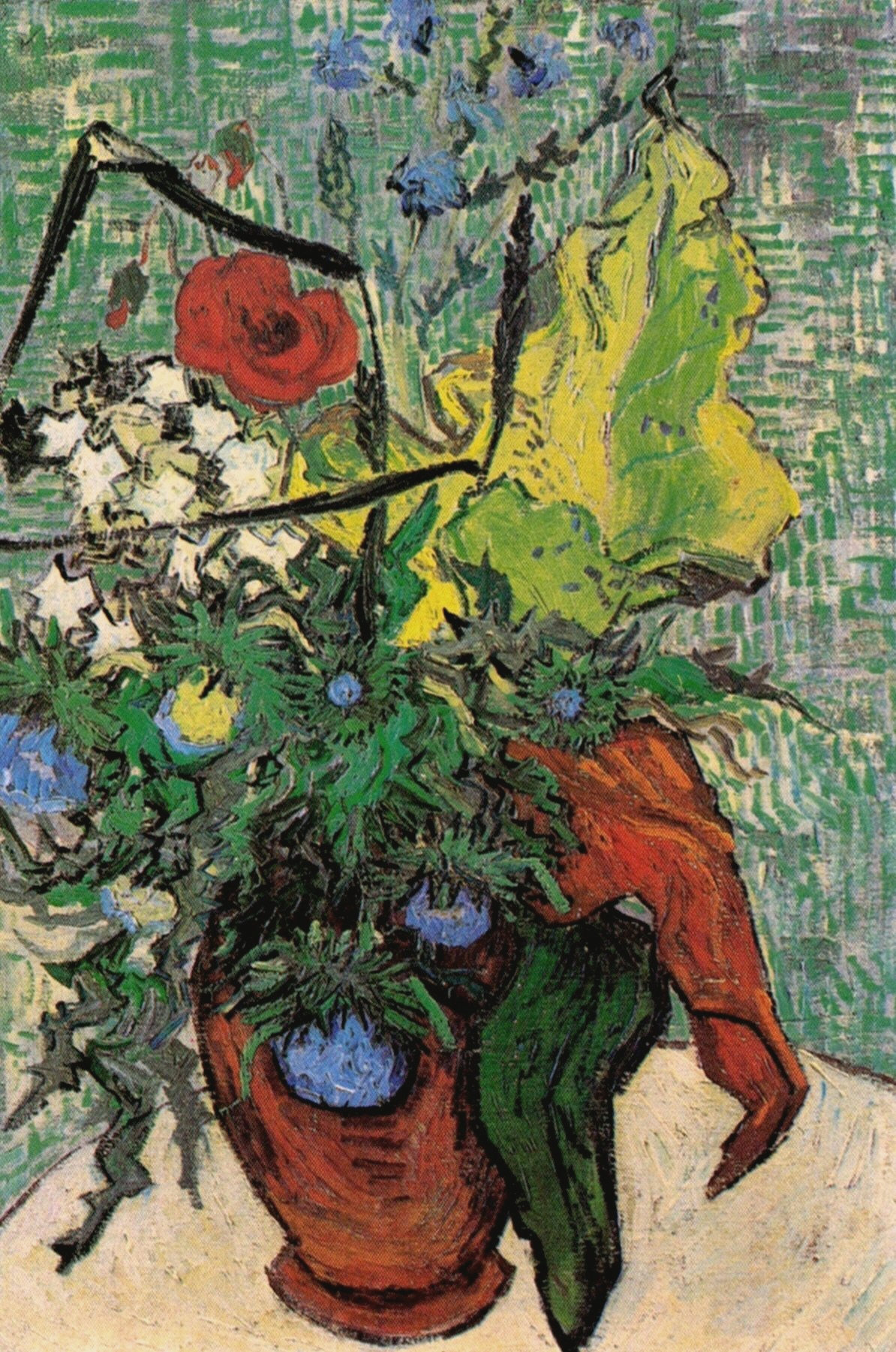 Vincent van Gogh, Wild Flowers in a Vase, 1890, Auvers-sur-Oise