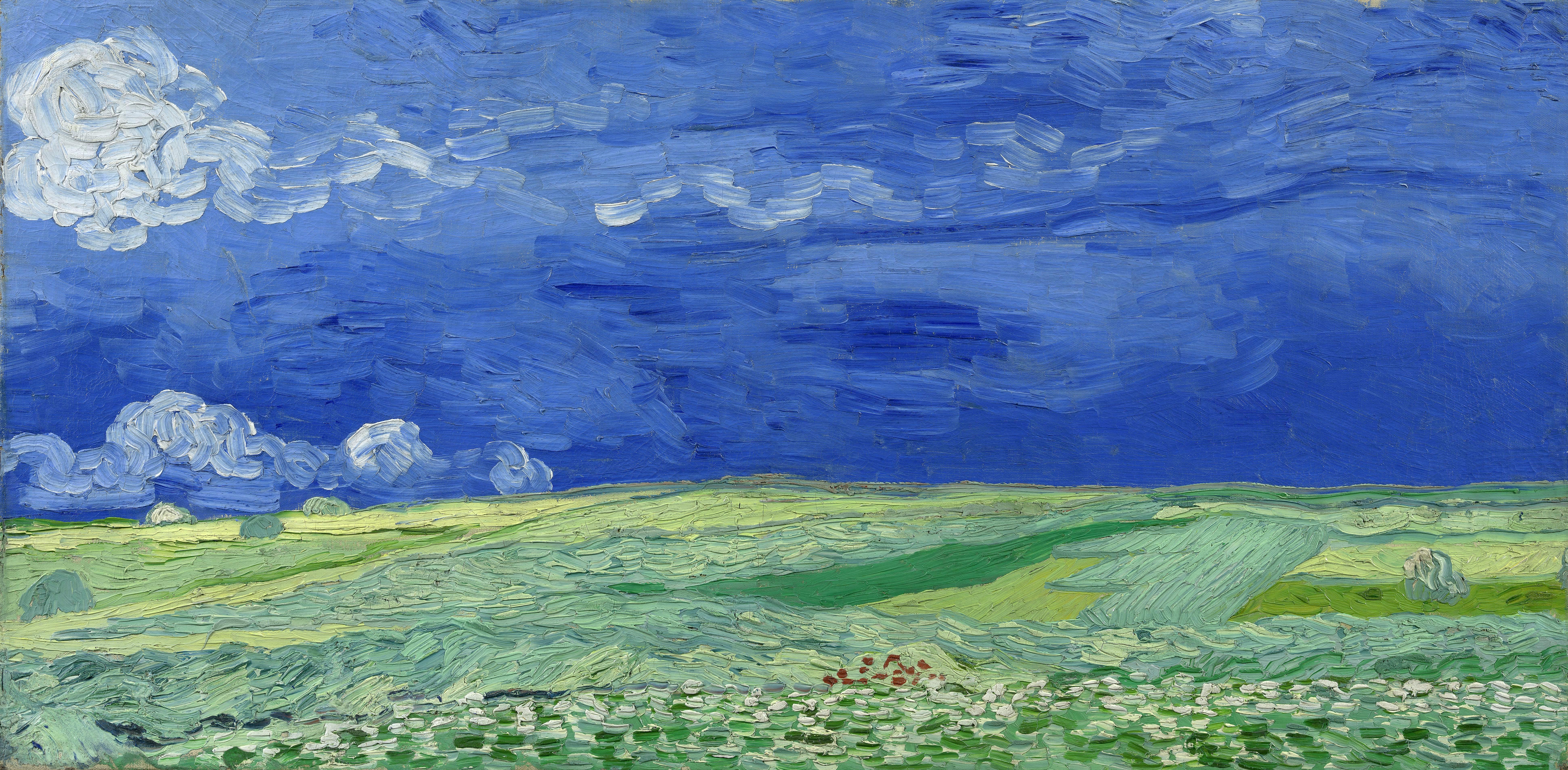 Vincent van Gogh, Wheatfield under Thunderclouds, 1890, Auvers-sur-Oise