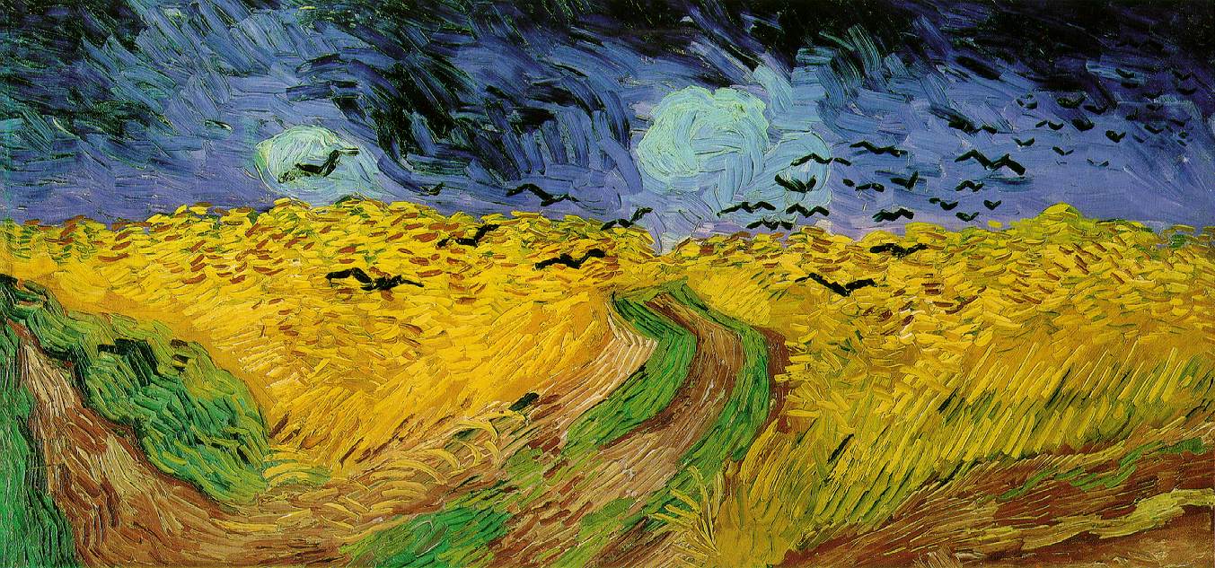 Wheatfield with Cypresses / Wheat fields